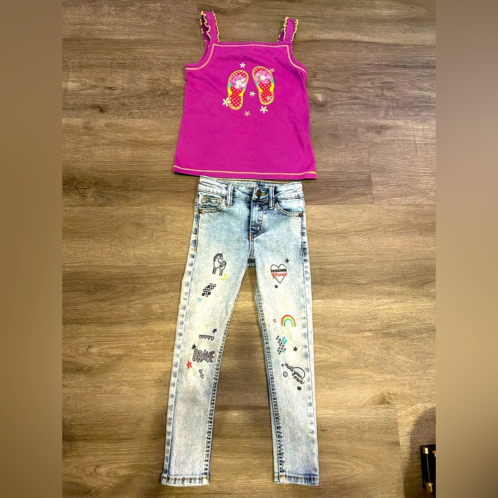 Stylish little girl outfit 4-6T